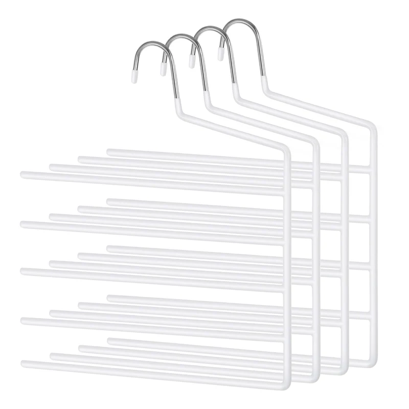 4er-Set platzsparende Hosenbügel