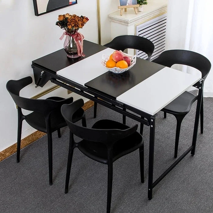 Wandmontiertes umwandelbares Regal und Tisch
