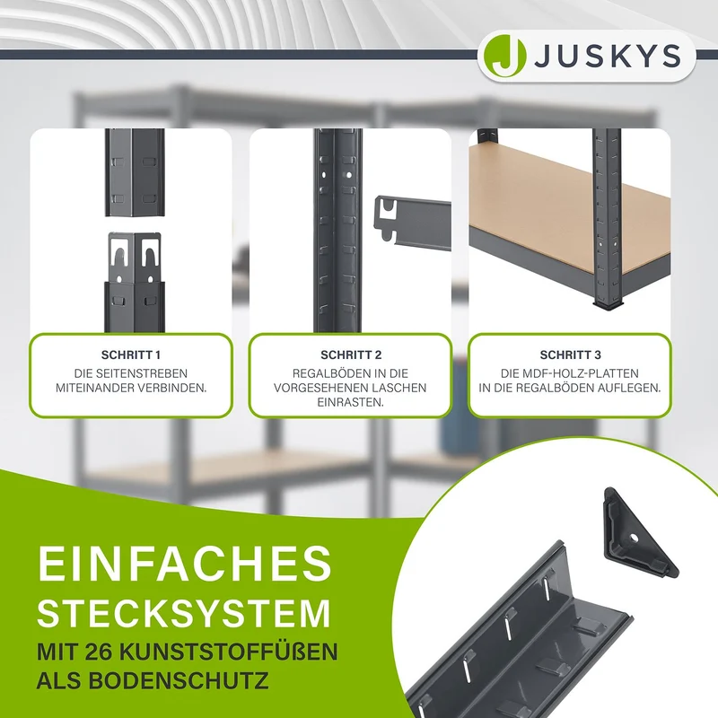3er Regalsystem 1 Corner & 2 Basic