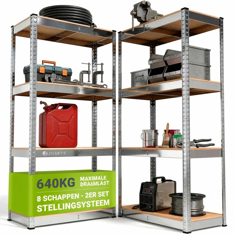 Lagerregal Easy 2er Set 160 x 80 x 40 cm