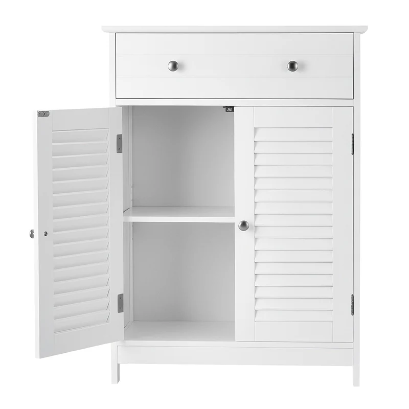 Badezimmerschrank mit Lamellentüren