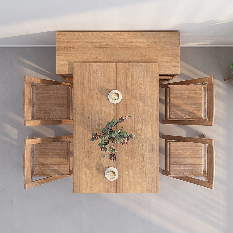 Klapp- und erweiterbarer Multifunktions-Esstisch mit verstecktem Aufbewahrungs-Design-Schrank