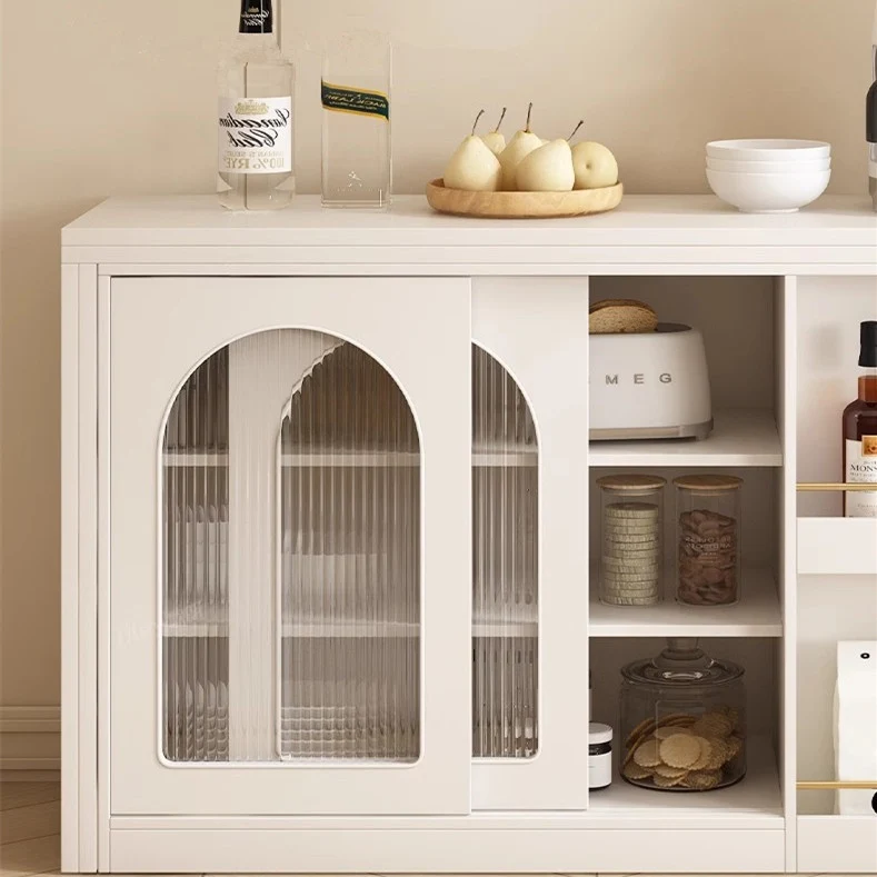 Klapp- und erweiterbarer Multifunktions-Esstisch mit verstecktem Aufbewahrungs-Design-Schrank