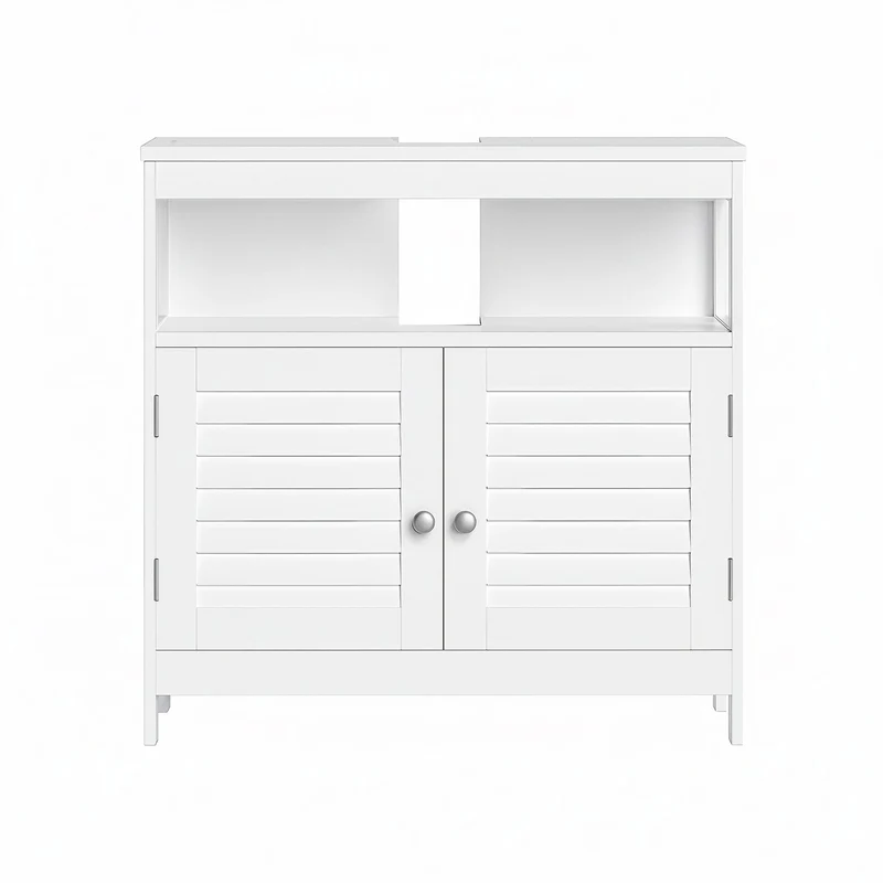 Waschbeckenschrank mit Lamellentüren