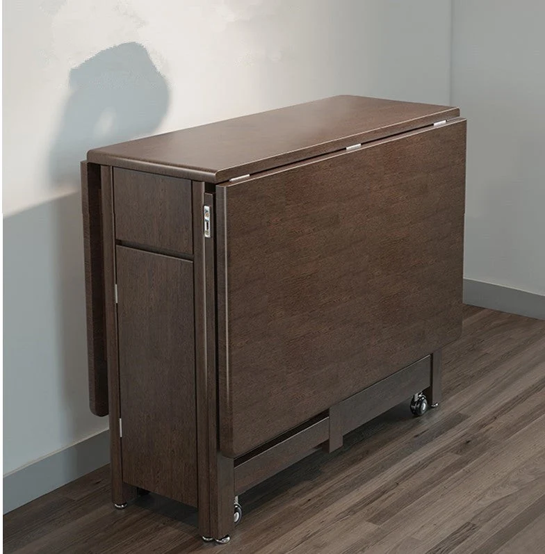 Klappbarer Drop Leaf Esstisch mit klappbaren Stühlen Set 5-teilig