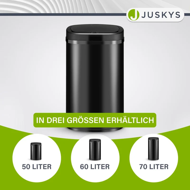 Rechteckiger Mülleimer mit Sensor