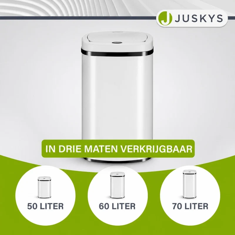 Rechteckiger Mülleimer mit Sensor