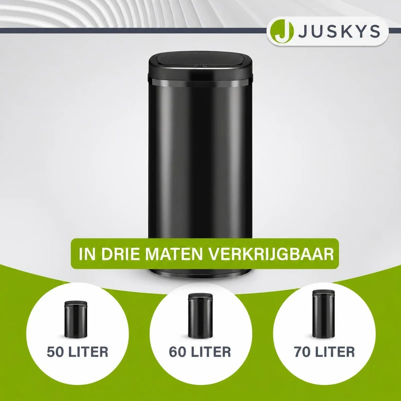 Rechteckiger Mülleimer mit Sensor