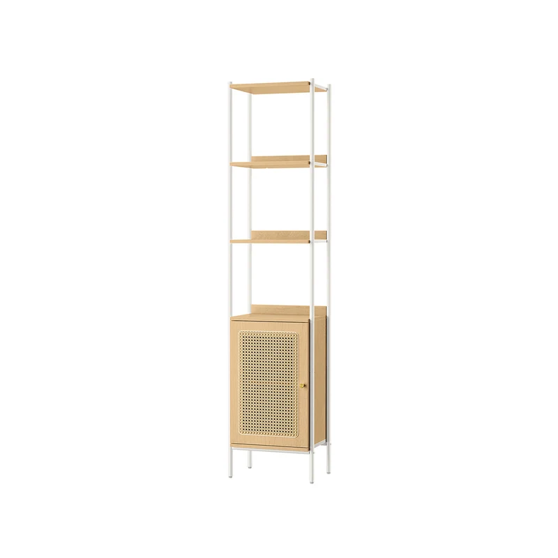 Bücherregal 6 Ebenen mit Metallrahmen