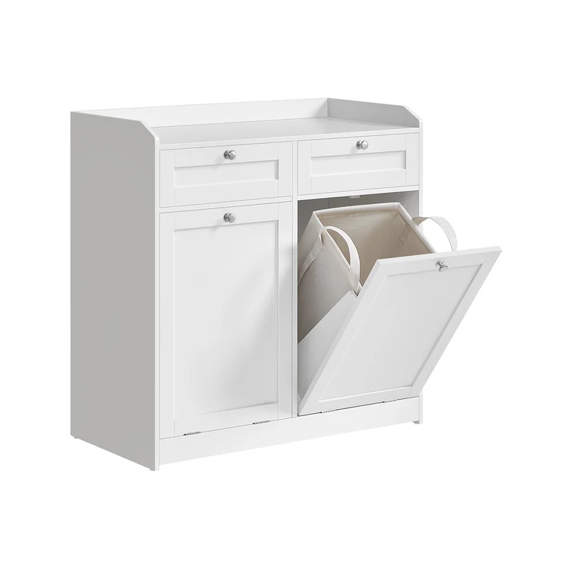 Badezimmerschrank mit Wäschekorb