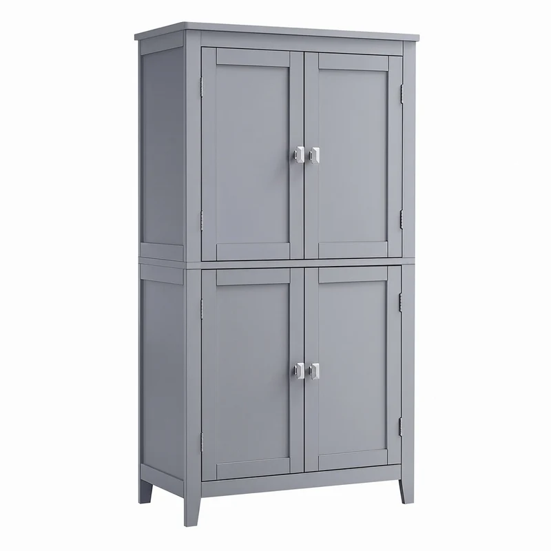 Badezimmerschrank mit 4 Türen klassikweiß