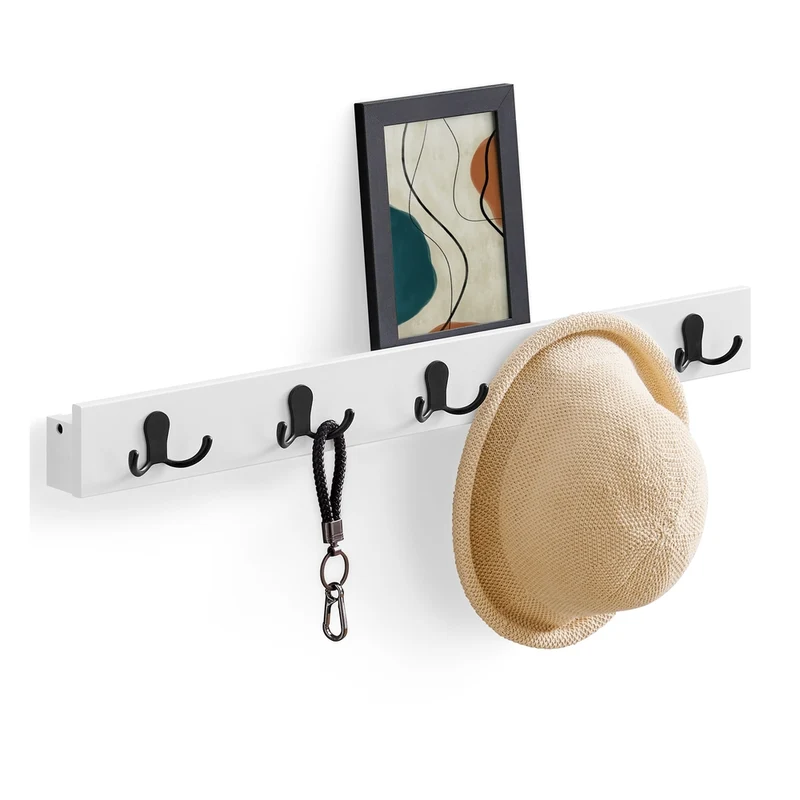 Garderobe mit Ablage und Metallhaken