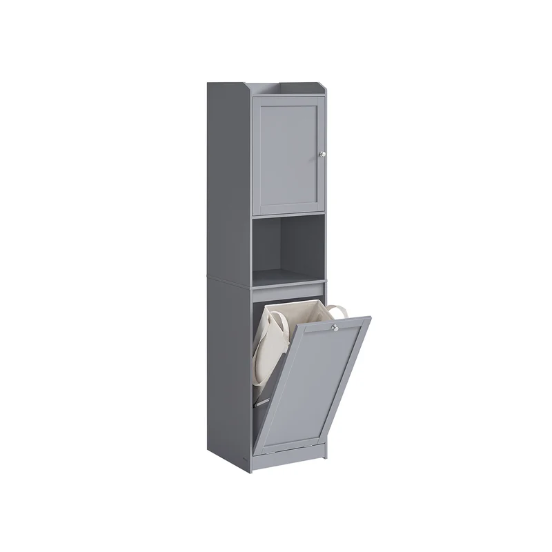Badezimmerschrank mit Wäschekorb