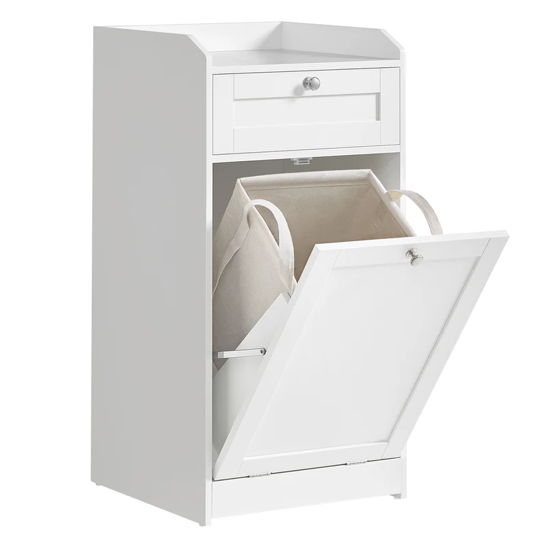 Badezimmerschrank mit Wäschekorb