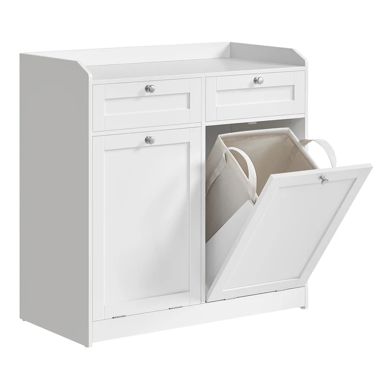 Badezimmerschrank mit Wäschekorb