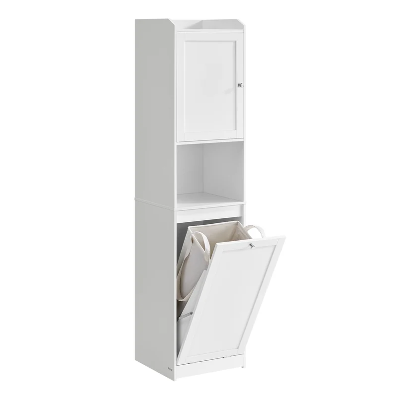 Badezimmerschrank mit Wäschekorb