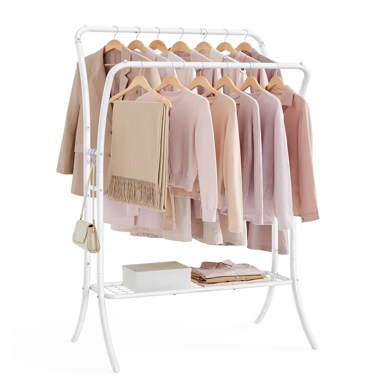 Garderobe aus Metall mit 6 Haken tintenschwarz