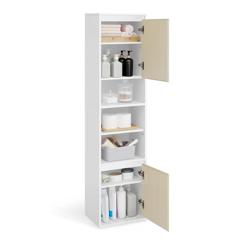 Badezimmerschrank hängend mit 7 Fächern