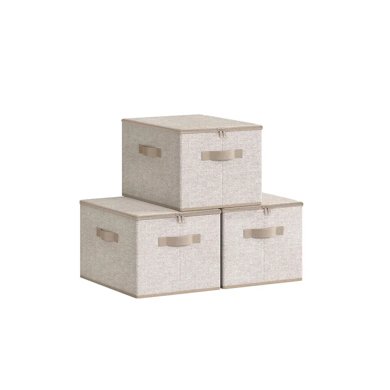 Aufbewahrungsbox mit Deckel für Kleidung grau