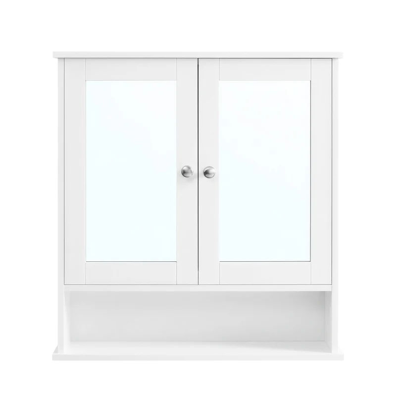 Spiegelschrank mit offenem Fach Wandmontage