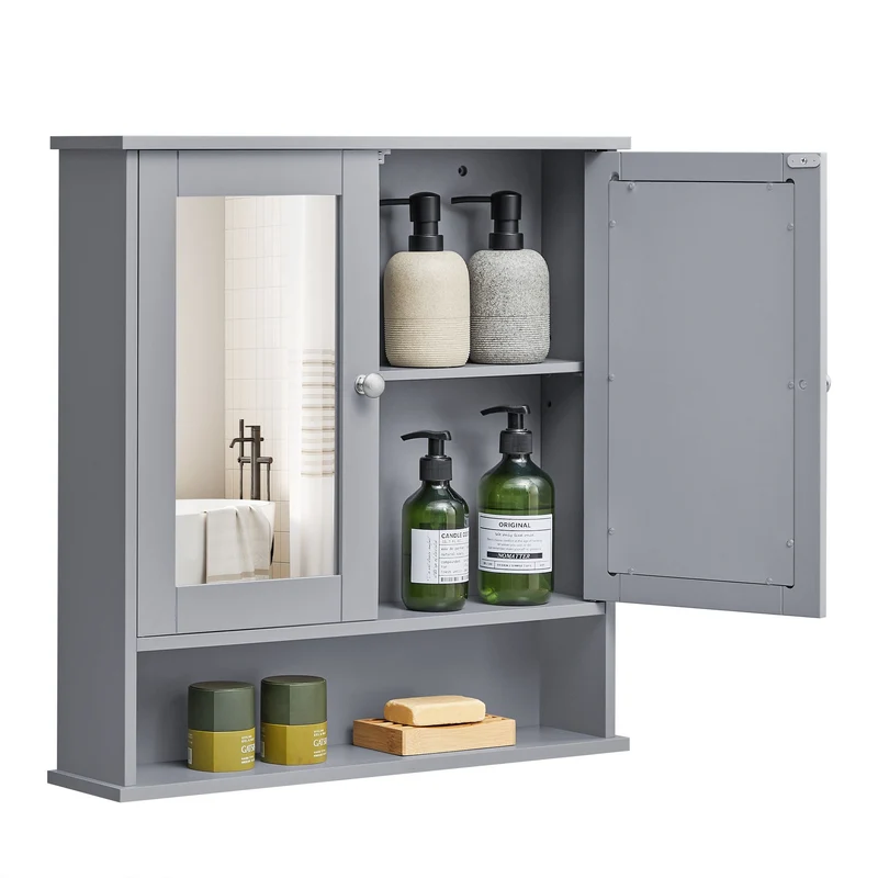 Spiegelschrank mit offenem Fach Wandmontage