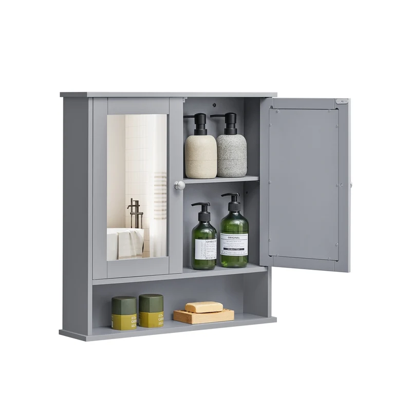Spiegelschrank mit offenem Fach Wandmontage
