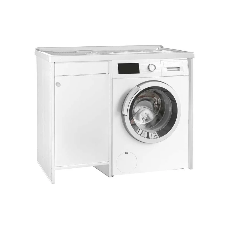 Mobile lavatoio coprilavatrice Wash 108x60 cm - vasca DX — Garofalo