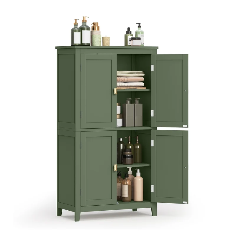 Badezimmerschrank mit 4 Türen klassikweiß