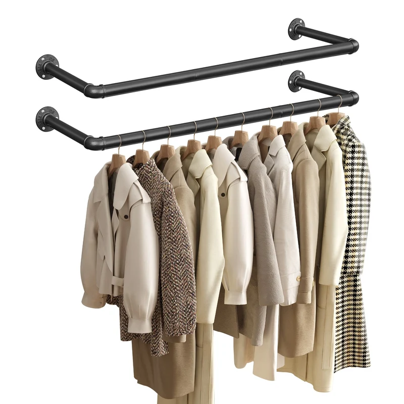 Garderobenstange im Industrie-Design