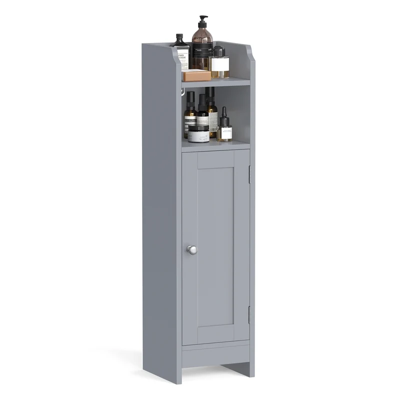 Toilettenschrank schmal mit verstellbaren Ablagen