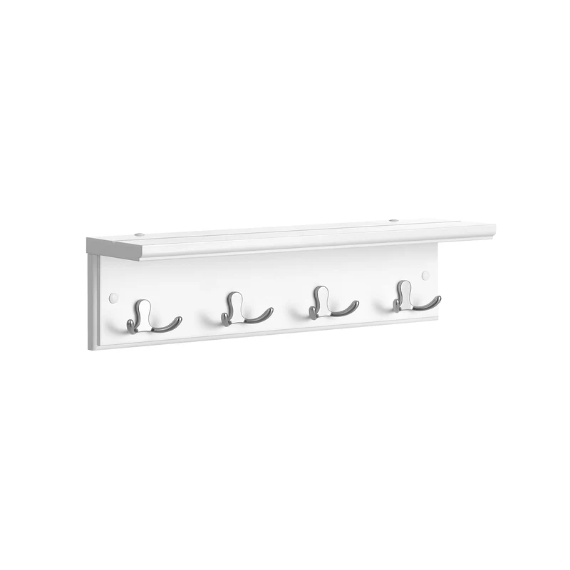Wandgarderobe mit Ablage Weiß