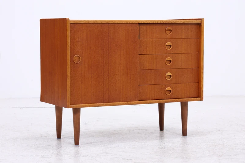 Vintage Teak Kommode | Mid Century | 5 Schubladen | Danish Design