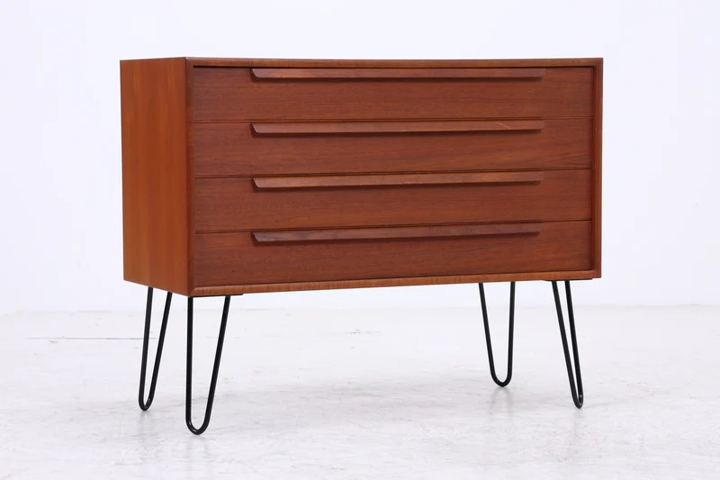 WK Möbel Teak Kommode | Vintage | Mid Century | 4 Schubladen