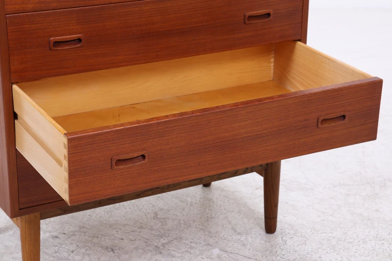 Vintage Teak Tallboy | Mid Century Kommode | 7 Schubladen