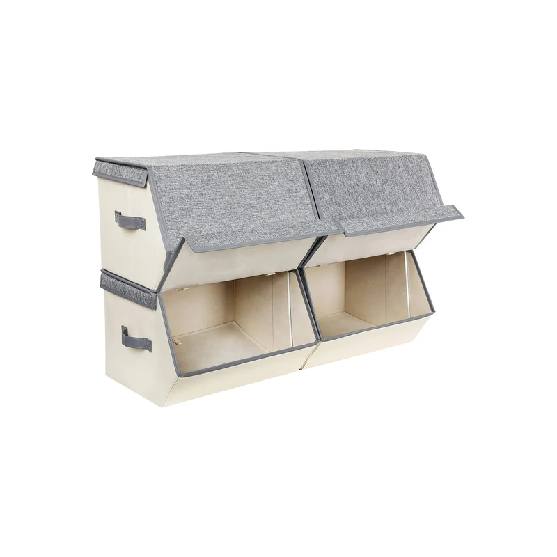 4er-Set Aufbewahrungsbox mit magnetischem Deckel