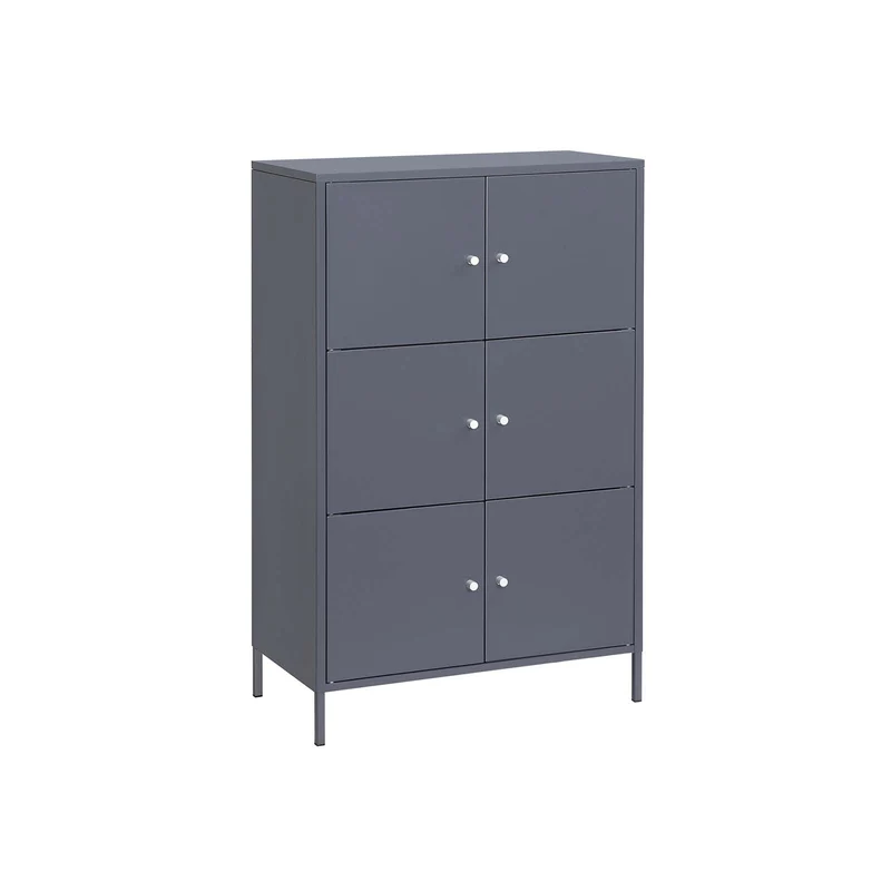 Aktenschrank aus Metall Grau