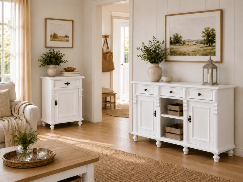 "Manrésa" großes Sideboard, Kommode im Landhausstil 125 cm