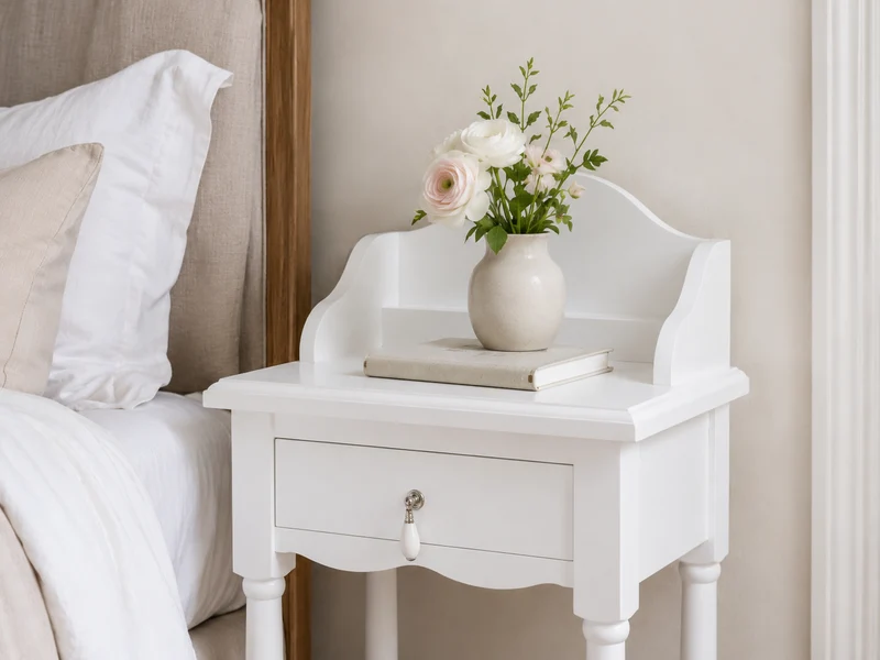 "Lizy" kleine, offene Kommode im romantischer Landhausstil