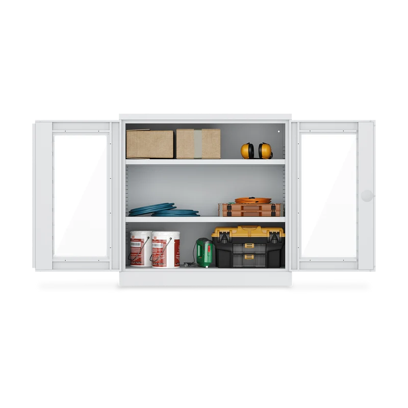 Schwerlastschrank (150 kg) mit Sichtfenster (1000 x 665 x 995 mm)