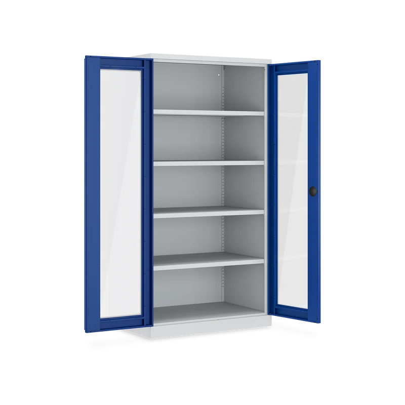Schwerlastschrank (150 kg) mit Sichtfenster (1000 x 665 x 1945 mm)
