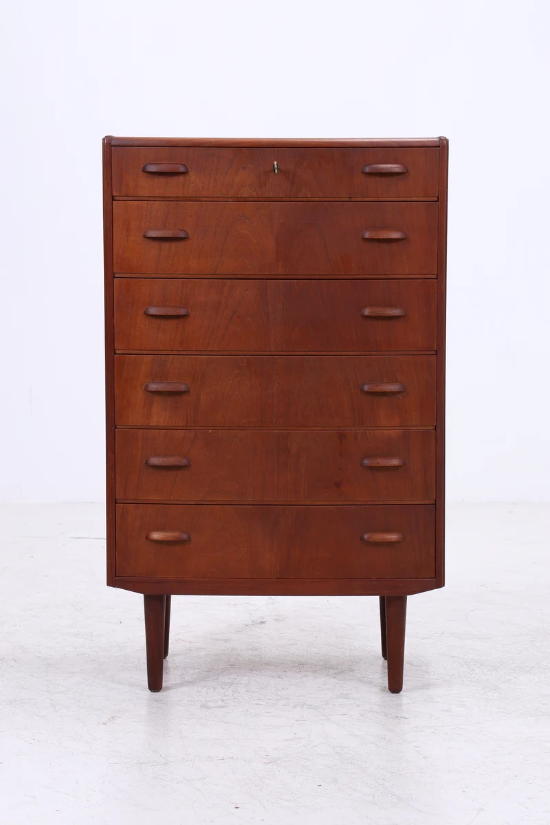 Vintage Teak Kommode | Tallboy | Mid Century | 6 Schubladen