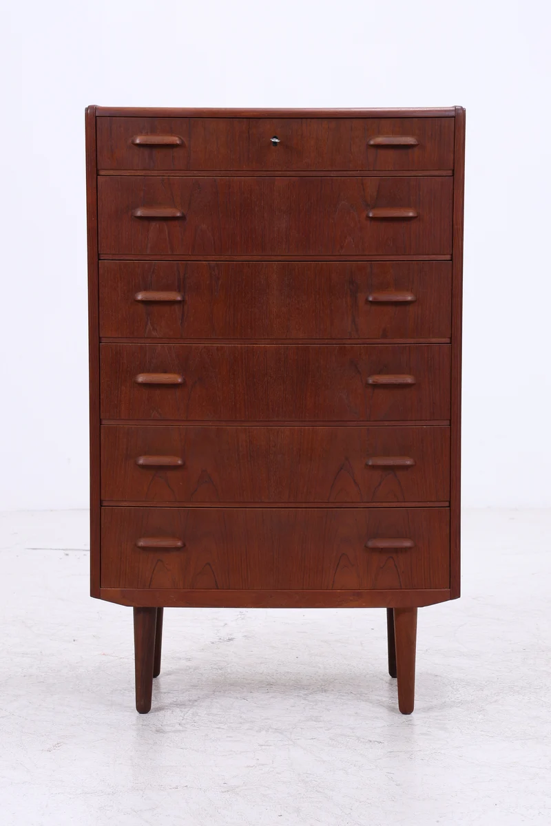 Vintage Teak Kommode | Tallboy | Mid Century | 6 Schubladen