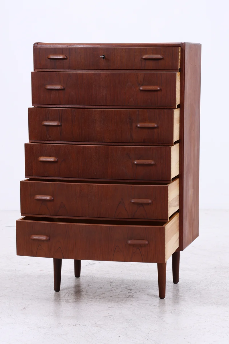 Vintage Teak Kommode | Tallboy | Mid Century | 6 Schubladen
