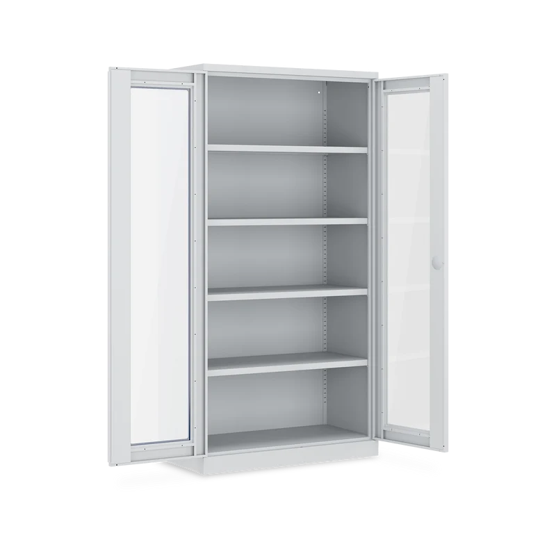 Schwerlastschrank (150 kg) mit Sichtfenster (1000 x 500 x 1945 mm)