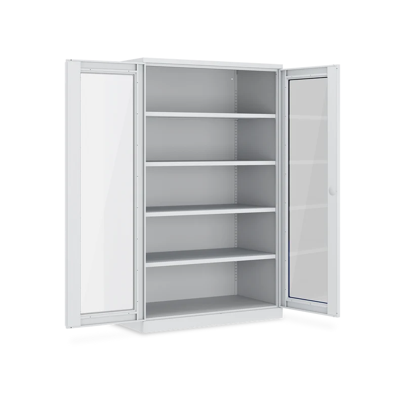 Schwerlastschrank (150 kg) mit Sichtfenster (1200 x 665 x 1945 mm)