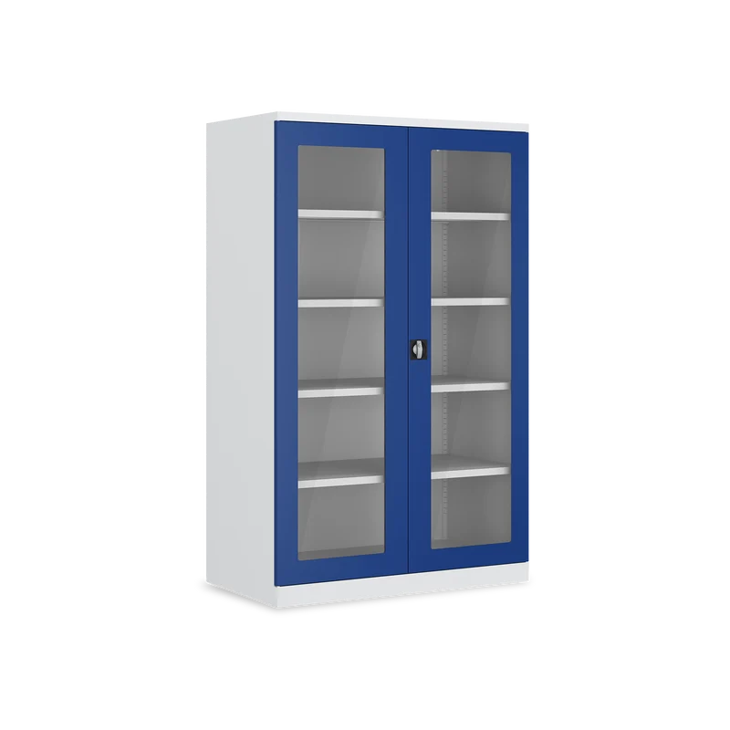 Schwerlastschrank (150 kg) mit Sichtfenster (1200 x 500 x 1945 mm)