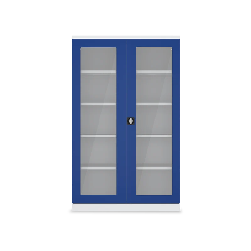 Schwerlastschrank (150 kg) mit Sichtfenster (1200 x 500 x 1945 mm)
