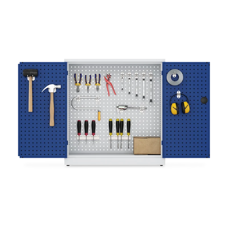 Werkstatt- & Schwerlastschrank – 920 x 450 x 1050/1940 – inkl. verzinkten FB
