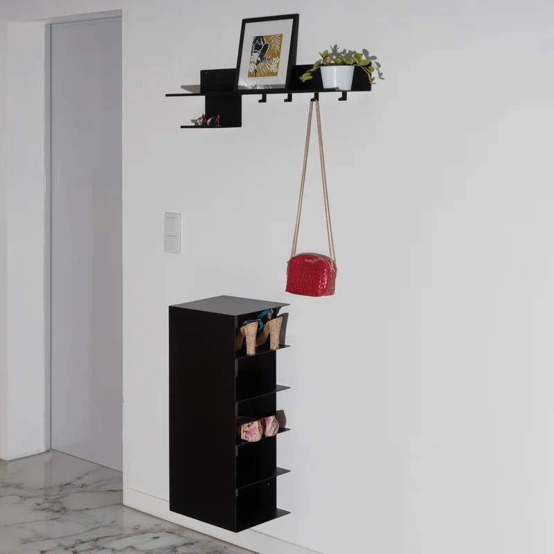 UPPSALA metal shelf with hangers