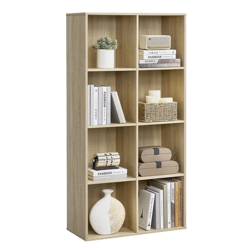 Regal aus Holz mit 8 Fächern